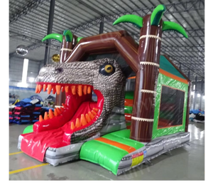 บ้านไดโนเสาร์เป่าลมรูปสัตว์การ์ตูนแบบคอมโบสำหรับเช่าปราสาทเด้งปราสาทกระโดด - Product Image 6