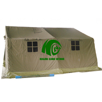 Tente d'urgence de commandement tactique robuste PVC et toile tente de secours en cas de catastrophe de style camping excédentaire