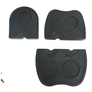 Accessoires pour expresso écologiques de qualité alimentaire avec logo personnalisé, couleur noire classique, outils pour baristas imperméables en silicone transparent - Product Image 6