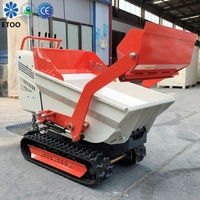 Vente chaude entièrement automatique petit seau basculant machines agricoles, petit Transport sur chenilles, camion à benne basculante multifonctionnel