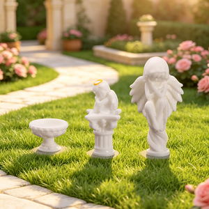 Miniature Romantiche in Resina per Giardino, Arco di Rose, Statuette di Angeli, Vasi per Decorazioni Casa delle Bambole, Regali di San Valentino - Product Image 6