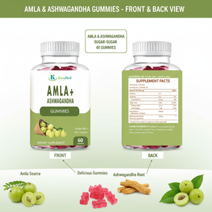 Alimento Natural Rico en Vitamina <span class=keywords><strong>C</strong></span>, Extracto de Amla y Bayas de la India, Alimento Integral Amalaki, Gomitas para Adultos para el Apoyo Inmunológico, Cabello, Piel y Crecimiento - Product Image 2