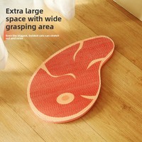 Nouvelle Planche à Gratter Créative pour Chat en Carton Ondulé, Style Steak, Anti-Griffures, Jouet Mural Vertical avec Repose-Griffes