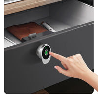 Prix de gros Sécurité Carte NFC sans batterie Serrures de tiroir de meubles, Serrure électronique cachée sans fil serrure d'armoire à empreintes digitales