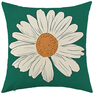 Nueva funda de cojín decorativa de girasol transfronteriza, cojín de sofá de girasol de verano, funda de cojín decorativa de lino, funda de almohada al por mayor - Product Image 5