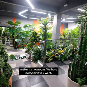 Arbre d'<span class=keywords><strong>olivier</strong></span> artificiel moderne en soie et plastique de 280 cm (9 pieds), durable, pour l'extérieur, idéal pour les hôtels et les bureaux, décoration élégante en verdure. - Product Image 4