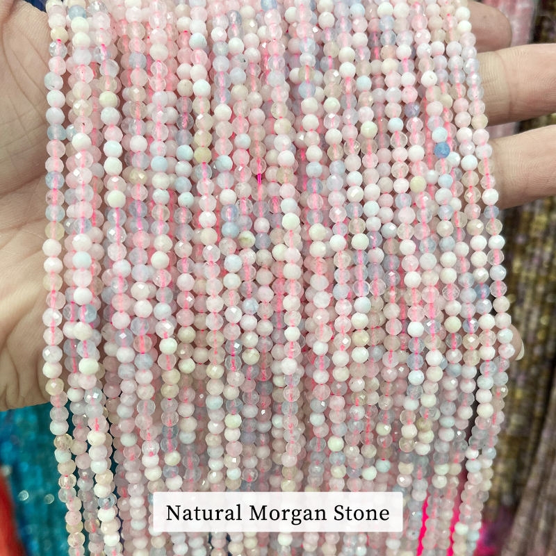 Natural Faceted Morgan Stone Beads