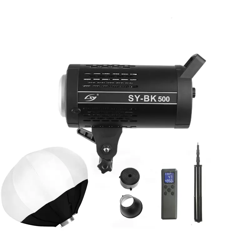 Lampu foto Video 300W, Kit lampu Studio fotografi dengan dudukan lentera kotak lembut