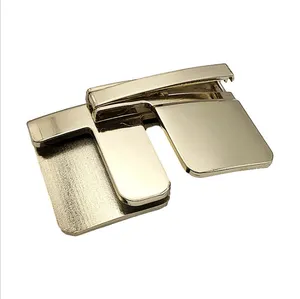 Mini fivela de cintura invisível, clipe de liga de zinco com clipe para cinto preguiçoso e dobrável, fivela de cinto sem fio