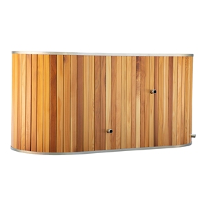 ถังแช่น้ำแข็งไม้ซีดาร์แดงขายส่งจากโรงงาน สำหรับ 1-2 คน รูปทรงวงรีทันสมัย อ่างแช่น้ำเย็น - Product Image 4