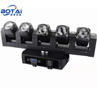 BOTAI 5 yeux RGBW lumière principale mobile Ultra-Bright 28,000LM sortie 270 ° inclinaison verticale DMX512 contrôle LED CE/RoHS certifié pour DJ