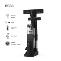 Eluxgo-Aspirateur sans fil, rechargeable, balai vertical, design à main, sans sac, cyclone, pour usage domestique sec, batterie