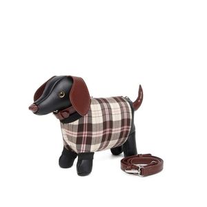 Nouveauté 2026 Sac à main bandoulière créatif et unique en forme de chien Teckel à motif écossais et couleurs contrastées - Product Image 3