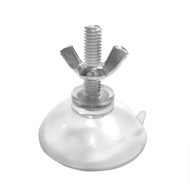 Reusable Anti-Slip Screw Suction Cup with Plastic Knurled Nut and Transparent Sucker with Bolt Durable