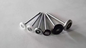 Rodillos modernos para puerta de garaje de 2 \ "con vástago de 4 \", rodamiento de nailon blanco 6200ZZ, diseño silencioso y sellado - Product Image 6