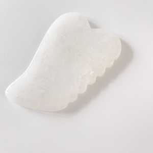 Planche de Guasha en jade blanc naturel, prix de gros, pierre de guérison - Product Image 5