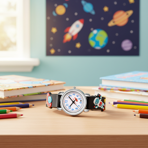 Reloj Infantil de Plástico Ecológico con Dibujos Animados, para Niños y Niñas de <span class=keywords><strong>Primaria</strong></span>, con Puntero de Cuarzo, Envío Directo - Product Image 4