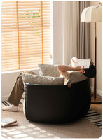 Canapé en tissu de style vintage nordique, fauteuil design, chaise longue, canapé décontracté pour salon, chaise longue, mobilier de maison