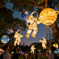 Lanterne d'astronaute lumineuse personnalisée pour Noël, la Saint-Valentin, la remise des diplômes, Thanksgiving, les fêtes d'anniversaire, les événements ludiques - Vente chaude