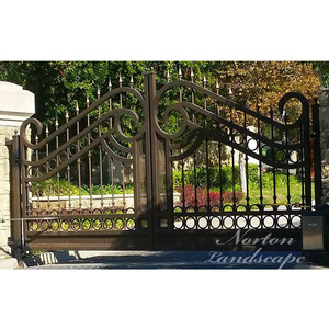 Tùy Chỉnh Ngoài Trời Trang Trí Nội Thất Thiết Kế Đơn Giản Sáng Tạo Màu Laser Cắt Cây Hình Rèn Đúc Sắt Động Vật Vườn Cổng - Product Image 3