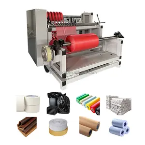 Automatische Rolsnijmachine Tape Slitter Rewinder Machine Slitter En Snijden Niet-Geweven Splitten Rewinder Machine