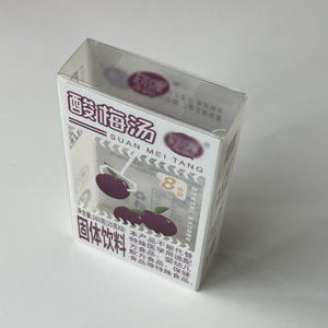 Caja de Plástico Plegable Transparente Personalizada de <span class=keywords><strong>APET</strong></span>, Caja de Embalaje de PET de Grado Alimenticio para Bebidas Sólidas, Polvo de Ciruela Ácida en Barra - Product Image 3