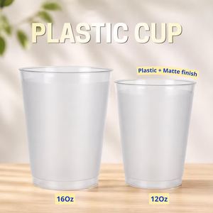 Gobelets en plastique PP jetables givrés personnalisés sans BPA <span class=keywords><strong>avec</strong></span> logo, 12 oz et 16 oz, pour cadeaux de fête de remise de diplôme <span class=keywords><strong>avec</strong></span> <span class=keywords><strong>photo</strong></span> - Product Image 6