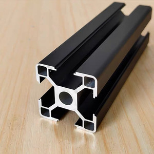 <span class=keywords><strong>Profilé</strong></span> en Aluminium Extrusion sur mesure <span class=keywords><strong>40x40</strong></span>, 2020 3030 4040 4080, 1 pièce, accessoire industriel <span class=keywords><strong>noir</strong></span> - Product Image 3