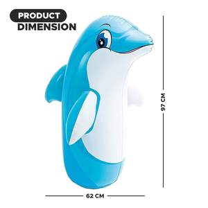 Bolsa de entrenamiento de boxeo para niños de alta calidad, juguete deportivo educativo para interiores, muñeco de delfín inflable, saco de arena suave - Product Image 3