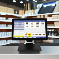 Sistema POS Todo en Uno con Pantalla Táctil de 15.6 Pulgadas de Xiamen, Terminal de Caja Registradora, PC POS, Software POS Inteligente para Cafeterías