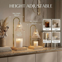 Lampe chauffe-bougie et veilleuse double usage pour anniversaire, douche nuptiale, cadeau de nouvelle maison ou de pendaison de crémaillère