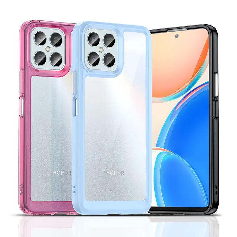 Clear Translucent Shockproof Case Para For Honor X8 X9 X30i Mobile Phone Cover Fundas For Huawei Novo 10 Pro Acrylic Phone Cases