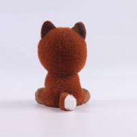 Babywolf Sparkle Eyes Plush Fox en peluche fabriqué en spandex à poils longs