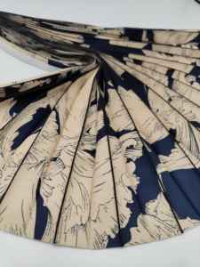 <span class=keywords><strong>Tessuto</strong></span> Plissettato in Chiffon 100% Poliestere Tinta Unita Stampata Leggera per Abiti Estivi da Ragazza - Product Image 5