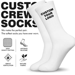 Custom Design Own Logo Crew <b>Sock</b> Private Label Cotton <b>Black</b> Man Sport <b>Sock</b> Elite Spring Eco-Friendly Anti-Bacterial Youth - Product Image 1