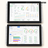 Reproductor de Señalización Digital Inteligente para Automatización de Fábrica, Android Todo en Uno, Montaje Empotrado, 7/10.1/15.6/21.5 Pulgadas, RK3562 RK3568