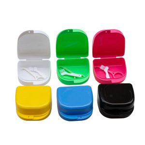 Dental Retainer and Aligner <b>Remover</b> Brush Denture Case and Storage <b>Box</b> Full Mouth Tray for Cleaning & Filling Teeth - Product Image 3