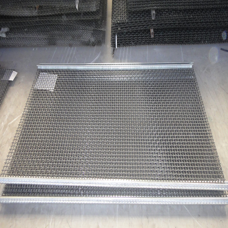 High Tensile Strength Hook Crimped Vibrating Screen Wire Mesh Mine Sieving Mesh For Stone Sand