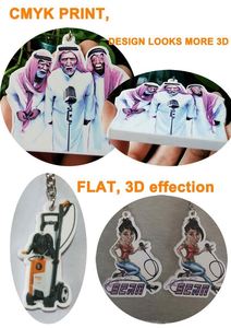 Custom Design logo Name Keychain Soft 2D Rubber Soft PVC <b>Key</b> <b>Chain</b> No Minimum - Product Image 3