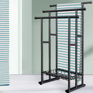 Bền Kim Loại Chăn Khô Và Hiển Thị Giá Phòng Tắm <span class=keywords><strong>3</strong></span> <span class=keywords><strong>Tier</strong></span> Tầng Đứng Khăn Kệ Với Lưu Trữ Giỏ - Product Image 2