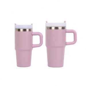 <b>Kids</b> Stainless Steel 14oz Insulated Beverage Cup with Straw Lid Handle Vacuum Travel Tumbler - Product Image 5