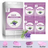 Kit de pédicure professionnel 4-en-1 Lavande & Sauge – Ensemble complet de soins des pieds pour salon de manucure – Produit de soin des pieds en gros – OEM