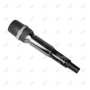 Sistema de Micrófono Inalámbrico UHF Profesional de Doble Canal EIF HD-1000, Conector XLR de Mano, Cancelación de Ruido para Canto - Product Image 5