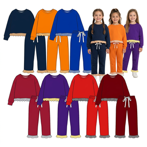 Vêtements pour enfants en gros, tenue pour filles avec haut à manches longues et pantalon à imprimé cœur pour la Saint-Valentin - Product Image 4