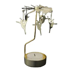 Wholesale new brass ballet candle holder hand made metal craft for candle