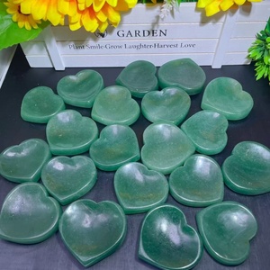 Venta al por Mayor de Piedras Preciosas Naturales, Cuenco de Aventurina Verde en Forma de Corazón, Piedra Curativa, Cristal Tallado para Decoración del Hogar - Product Image 2