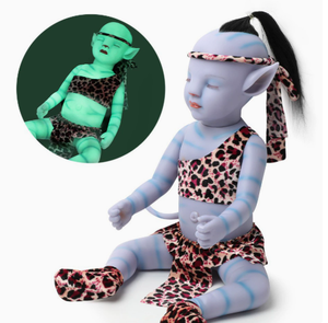 Muñeca Luminosa <span class=keywords><strong>Avatar</strong></span> <span class=keywords><strong>Reborn</strong></span>, Lavable y Realista, Hecha de Goma Suave que Cubre Todo el Cuerpo - Product Image 2