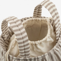 Sac de rangement portable pour couches, organisateur suspendu pour poussette, pour les voyages, parents, rayures neutres, sac pour poussette