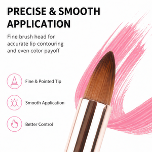 Natural Waterproof Retractable Double Ended <b>Lipstick</b> Brush Brown Lip Liner Pencil New 2026 Party Makeup <b>Custom</b> Logo - Product Image 3