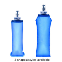 Bouteille d'eau pliable en TPU pour le sport, gourde souple OEM pour la course à pied, l'escalade et les activités sportives